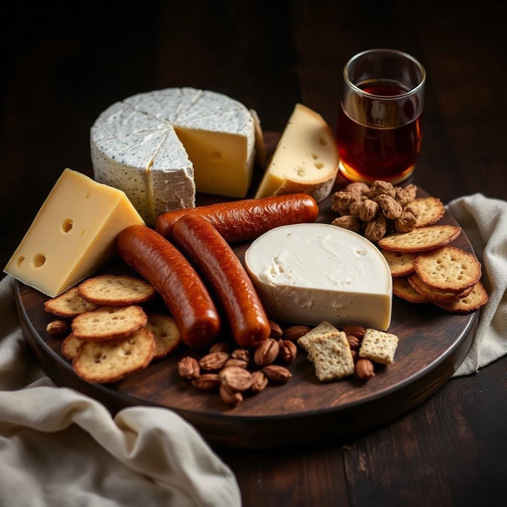 Planche de fromages, saucissons et produits fins du Québec
